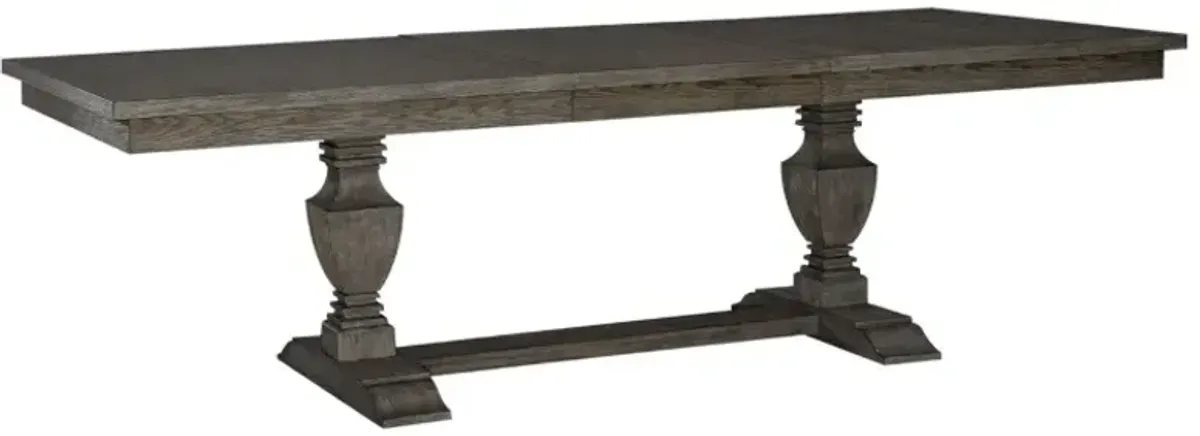 Liberty Furniture Westfield 7-Piece Havana Brown/Sand Trestle Dining Set