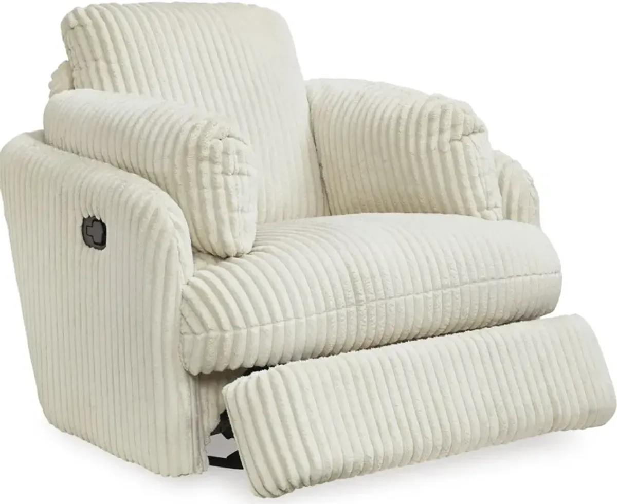Signature Design by Ashley® Tie-Breaker Ivory Swivel Glider Recliner