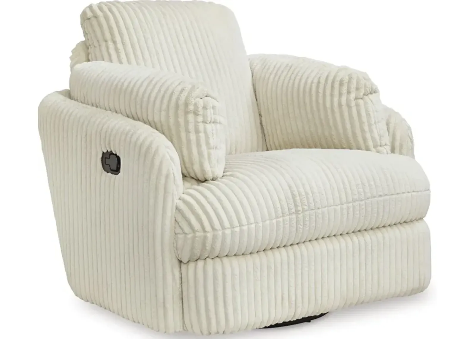 Signature Design by Ashley® Tie-Breaker Ivory Swivel Glider Recliner