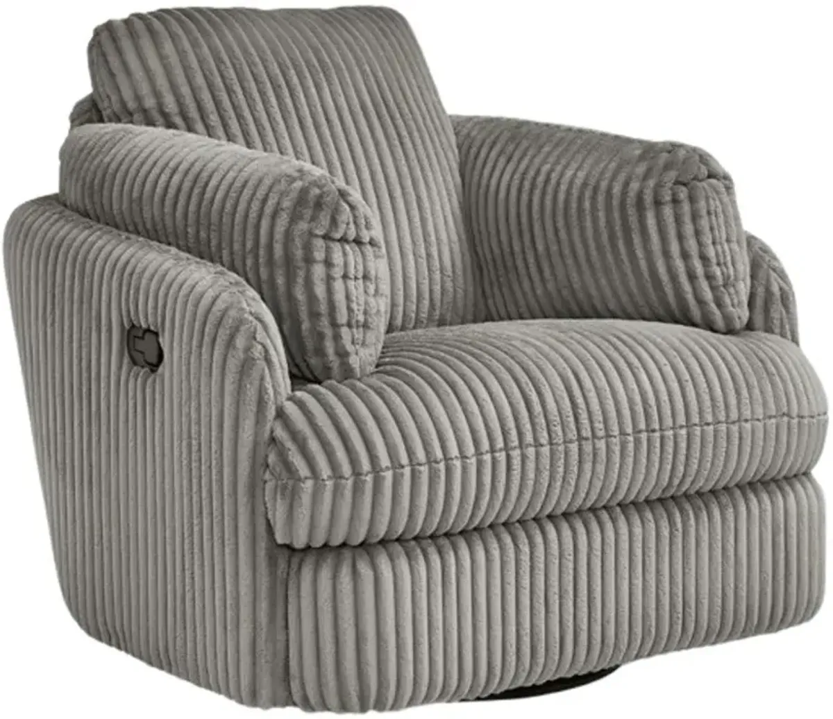 Signature Design by Ashley® Tie-Breaker Fog Manual Swivel Glider Recliner