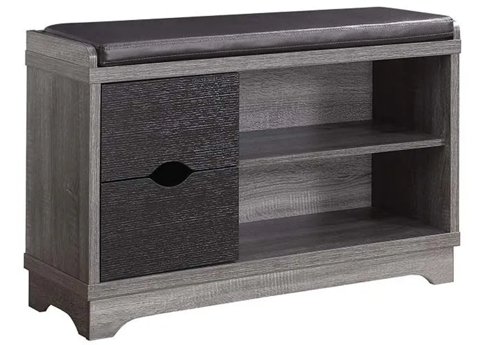 Coaster® Aylin Medium Brown/Black Storage Bench