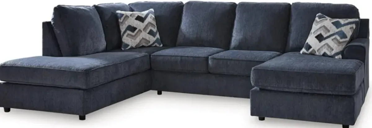 Signature Design by Ashley® Albar Place 2-Piece Cobalt Sectional