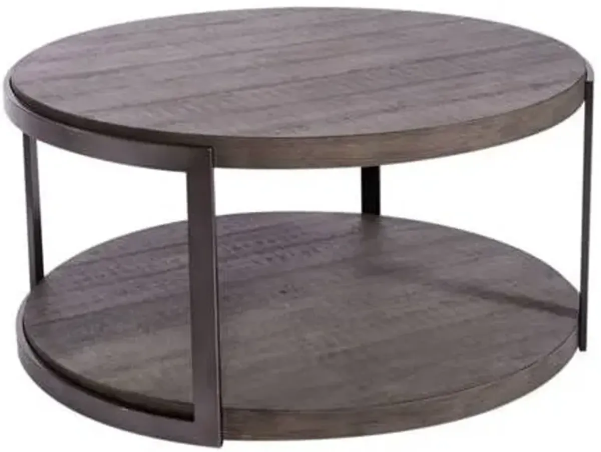 Liberty Furniture Modern View Gauntlet Gray Cocktail Table