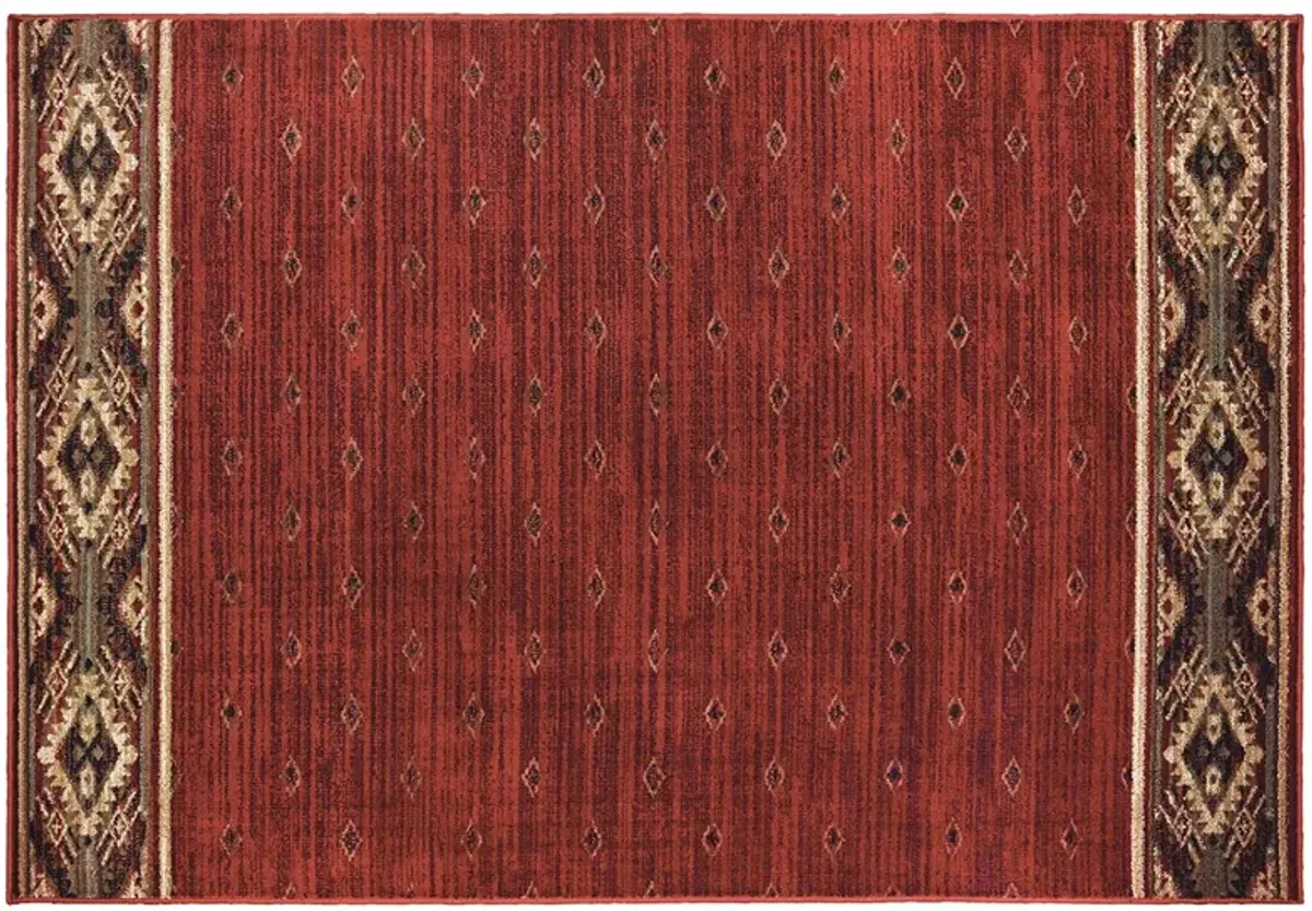 Oriental Weavers Woodlands Red 5'x7' Rug