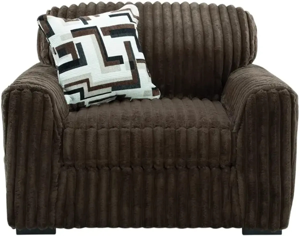 Signature Design by Ashley® Midnight-Madness Chocolate Chair and a Half