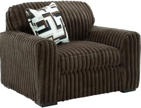 Signature Design by Ashley® Midnight-Madness Chocolate Chair and a Half