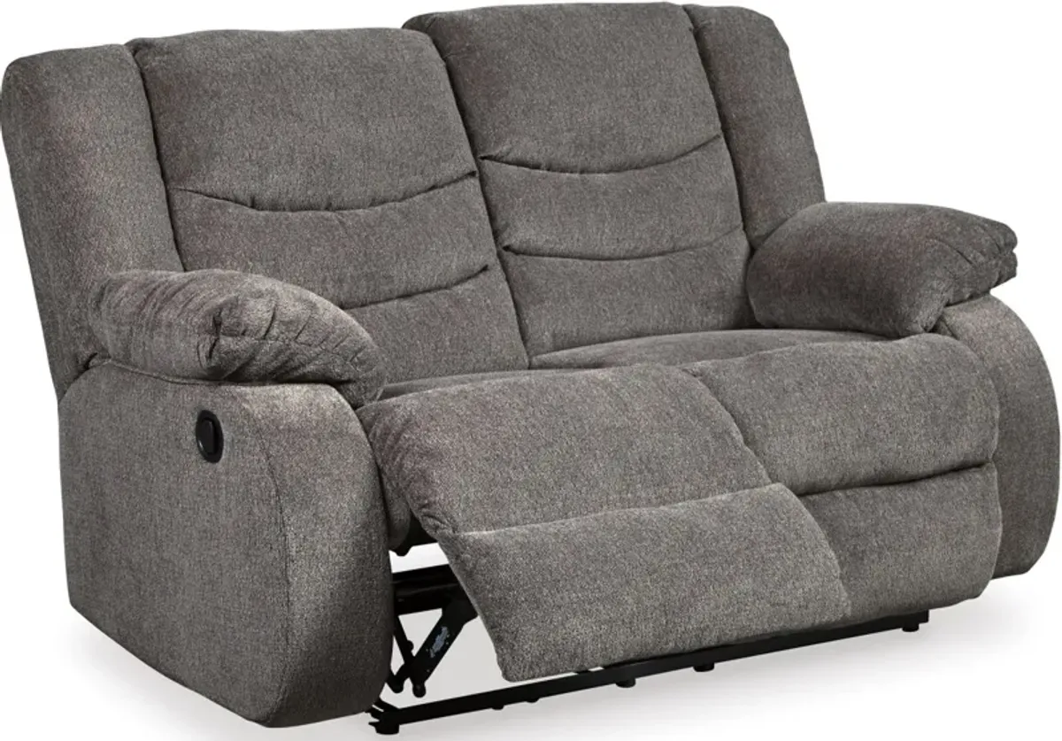 Signature Design by Ashley® Tulen Gray Reclining Loveseat