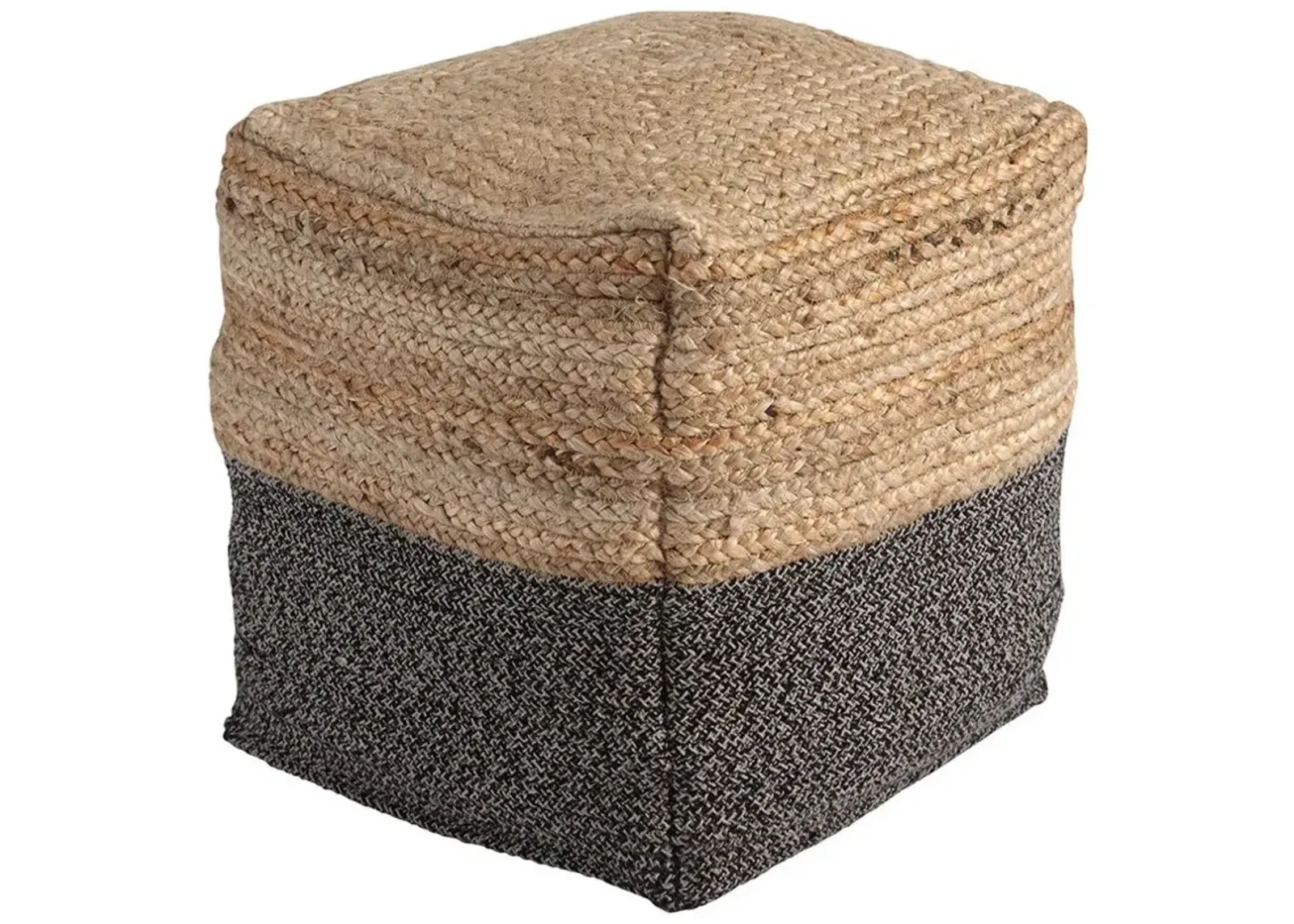 Signature Design by Ashley® Sweed Valley Natural/Black Square Pouf