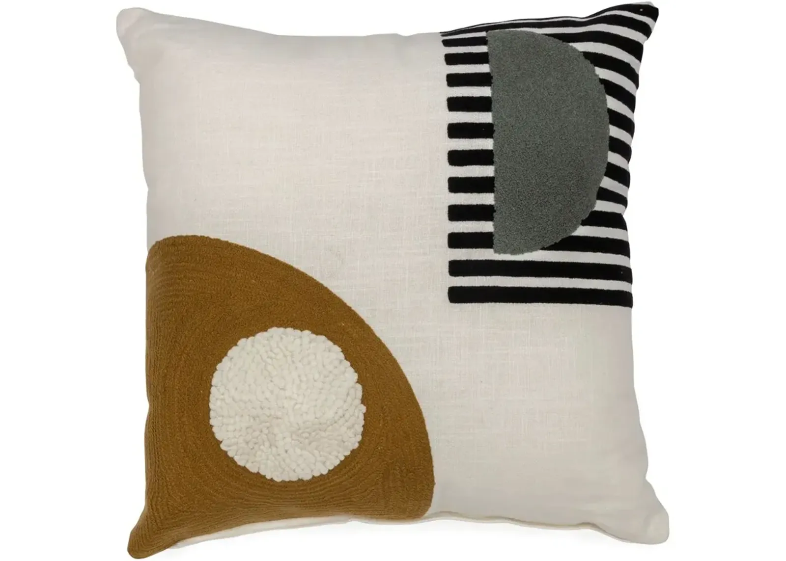 Signature Design by Ashley® Longsum 4-Piece Black/White/Honey Throw Pillow Set