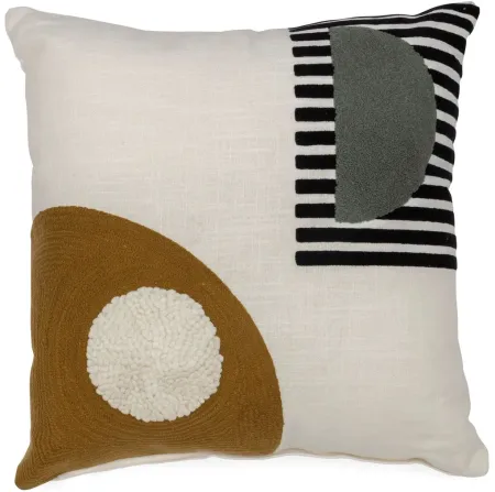 Signature Design by Ashley® Longsum 4-Piece Black/White/Honey Throw Pillow Set