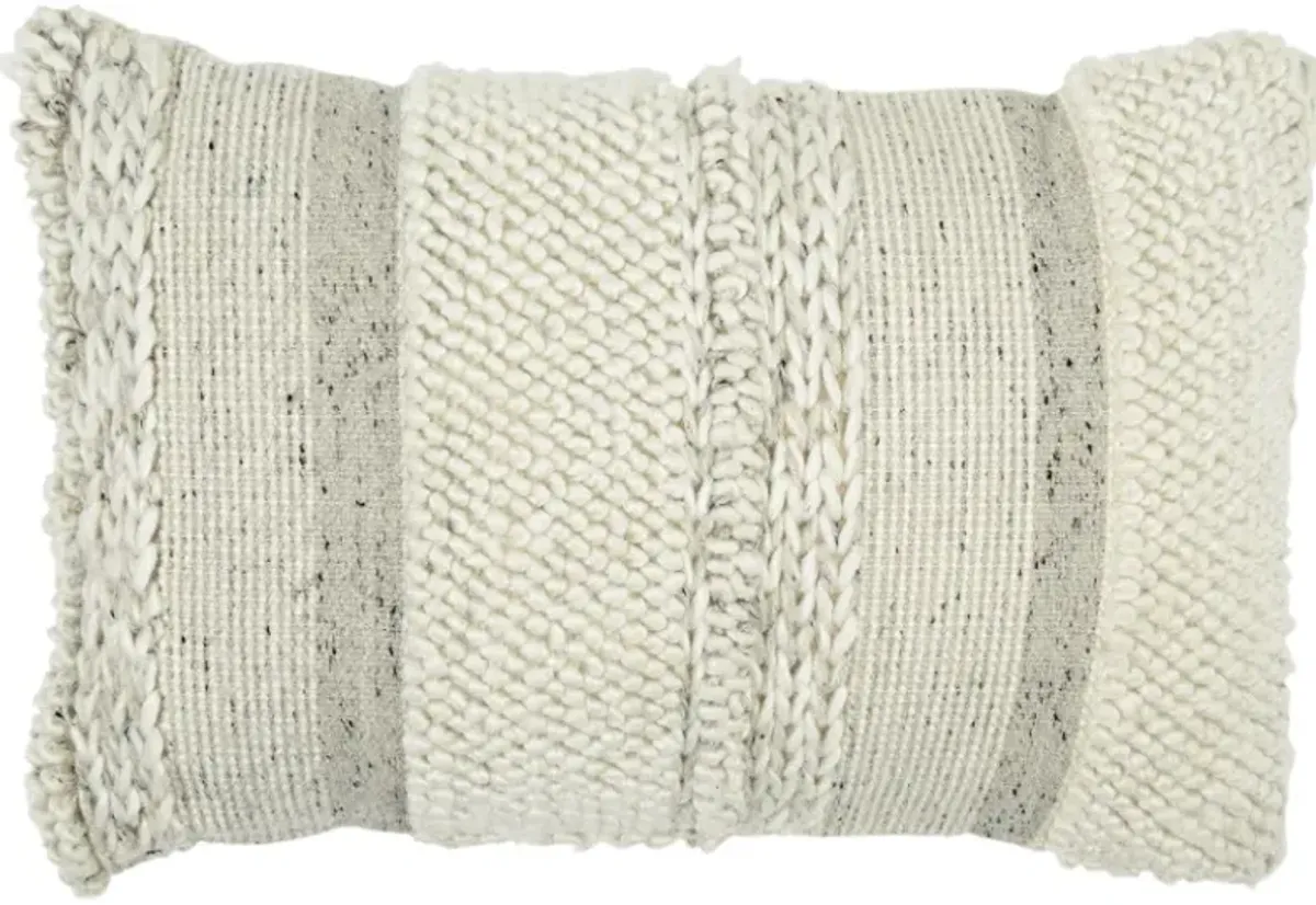 Signature Design by Ashley® Standon Gray/White Throw Pillow