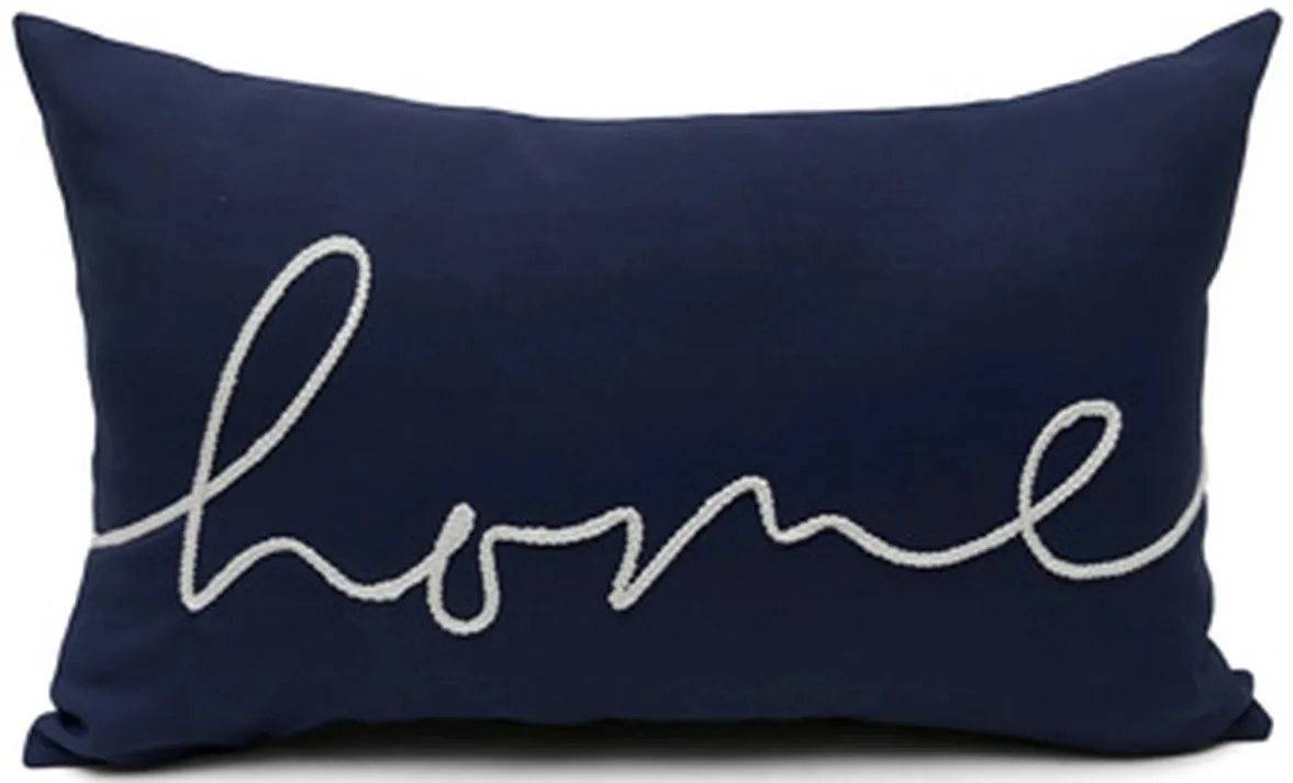 Signature Design by Ashley® Velvetley Navy/White Pillows