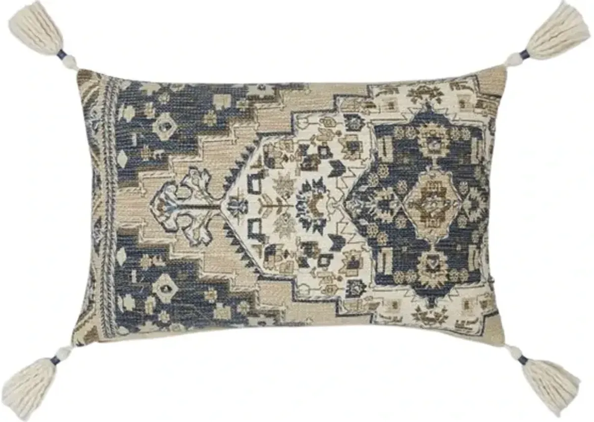 Signature Design by Ashley® Winbury 4-Piece Blue/Tan/White Throw Pillow Set