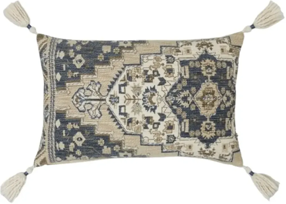 Signature Design by Ashley® Winbury 4-Piece Blue/Tan/White Throw Pillow Set