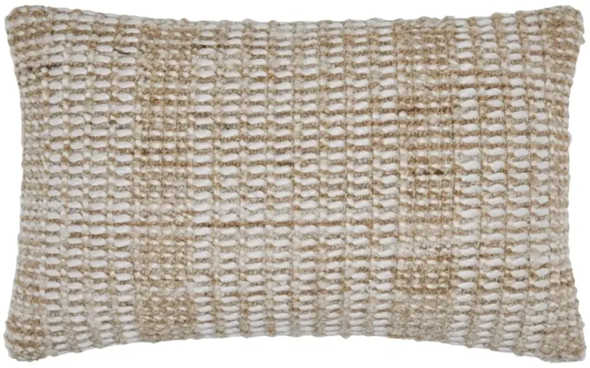 Signature Design by Ashley® Hathby 4-Piece Tan/White Throw Pillow Set