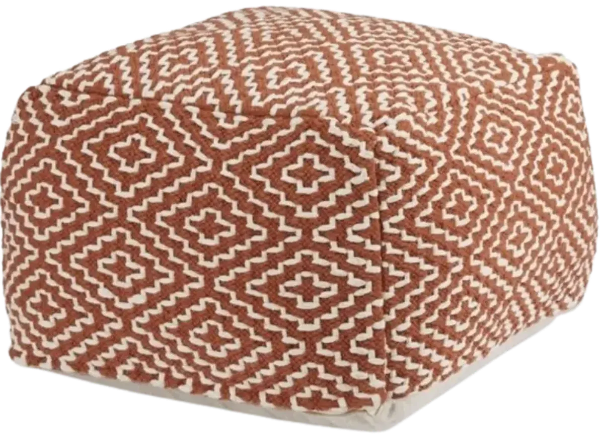 Signature Design by Ashley® Brynnsen Ivory/Rust Pouf