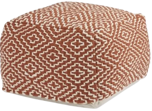 Signature Design by Ashley® Brynnsen Ivory/Rust Pouf