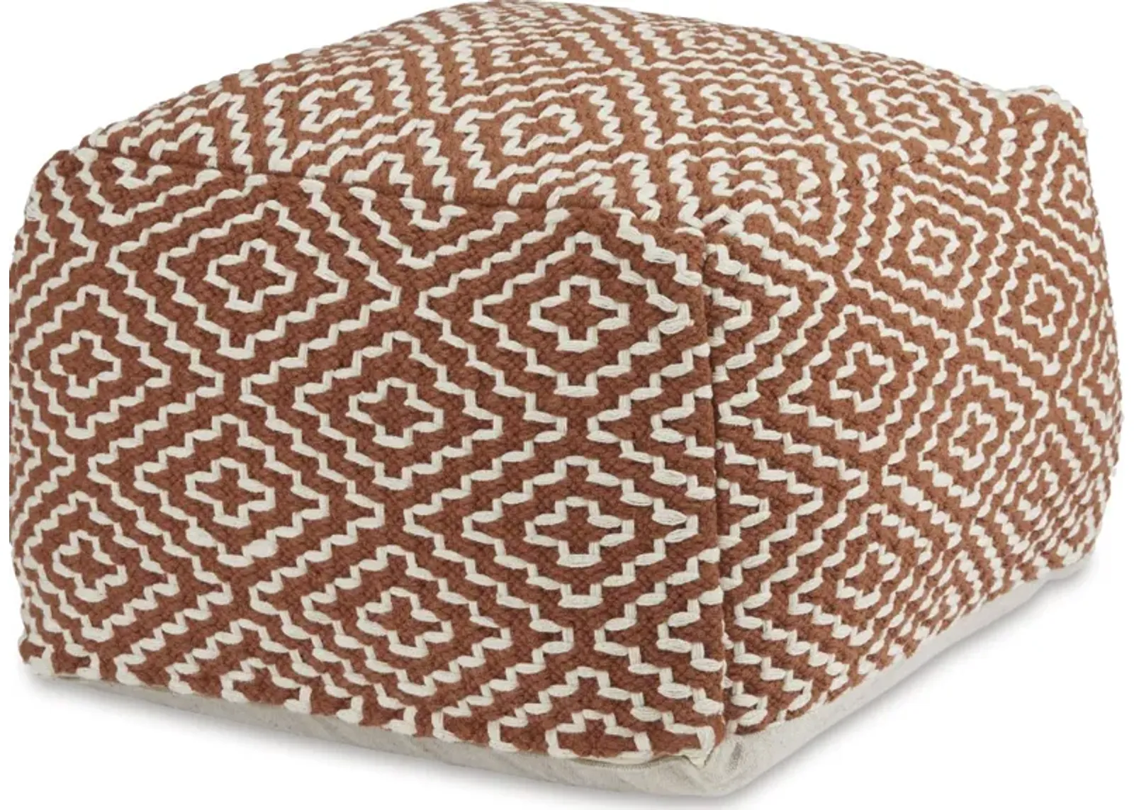 Signature Design by Ashley® Brynnsen Ivory/Rust Pouf