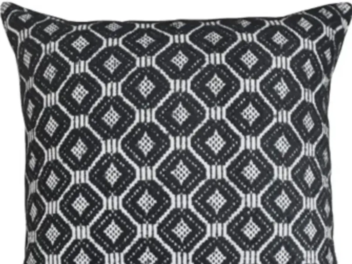 Signature Design by Ashley® Abra Black/Ivory Throw Pillow
