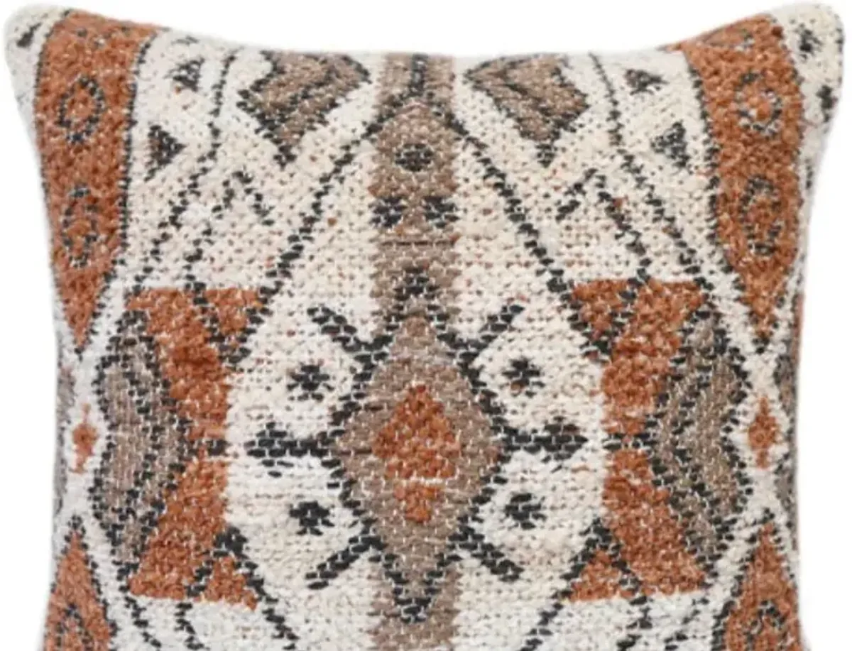 Signature Design by Ashley® Kierenworth Black/Ivory/Sienna Throw Pillow
