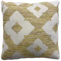 Signature Design by Ashley® Brockner Gold/White 18" Throw Pillow