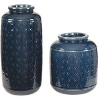 Signature Design by Ashley® Marenda 2-Piece Navy Vase Set
