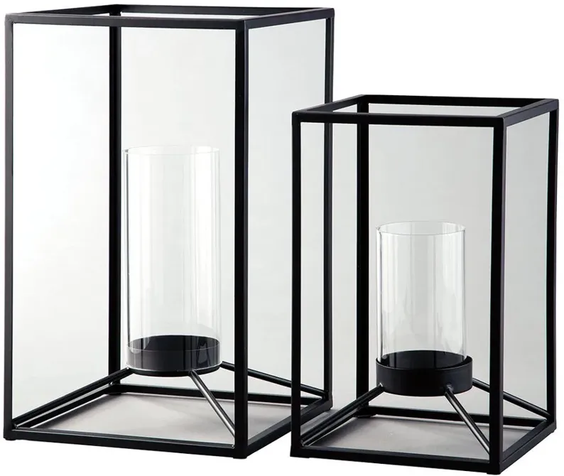 Signature Design by Ashley® Dimtrois 2-Piece Black Lantern Set