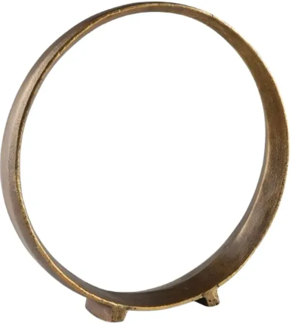 Signature Design by Ashley® Ryandale 2-Piece Antique Brass 12" Sculpture Set