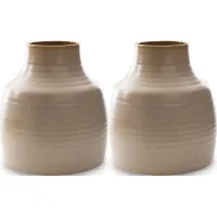 Signature Design by Ashley® Millcott 2-Piece Tan Vase Set