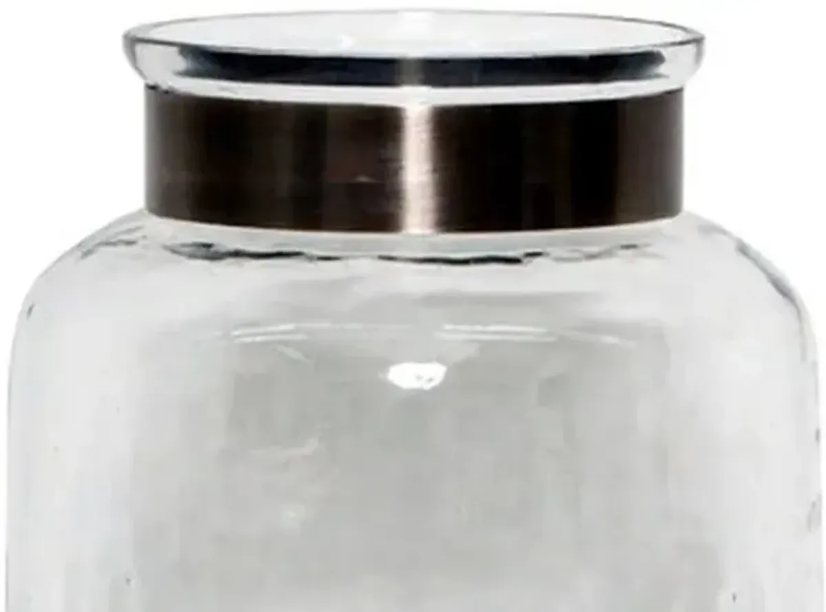 Signature Design by Ashley® Lukasvale Clear/Pewter 14" Vase