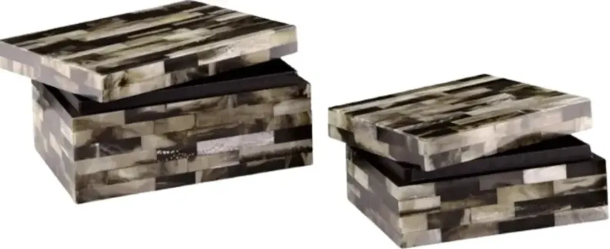 Signature Design by Ashley® Ellford 2-Piece Black/Brown/Cream Box Set