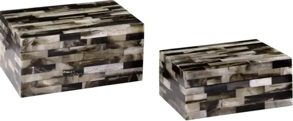 Signature Design by Ashley® Ellford 2-Piece Black/Brown/Cream Box Set