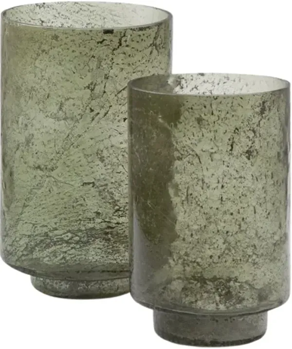 Signature Design by Ashley® Clarkton 2-Piece Green Candle Holder Set