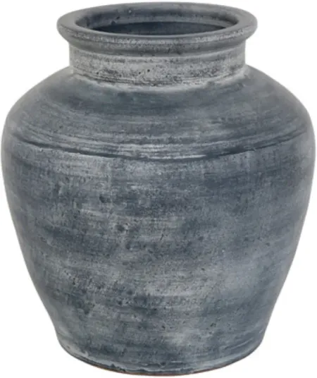 Signature Design by Ashley® Meadie Distressed Blue 12.5" Vase