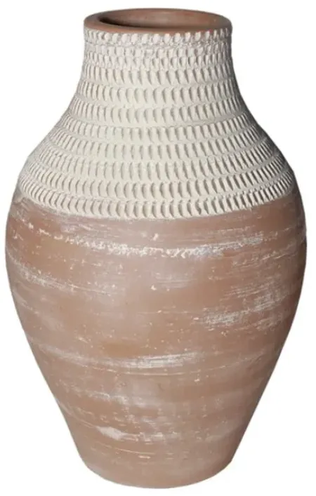 Signature Design by Ashley® Reclove Distressed White/Terracotta Vase