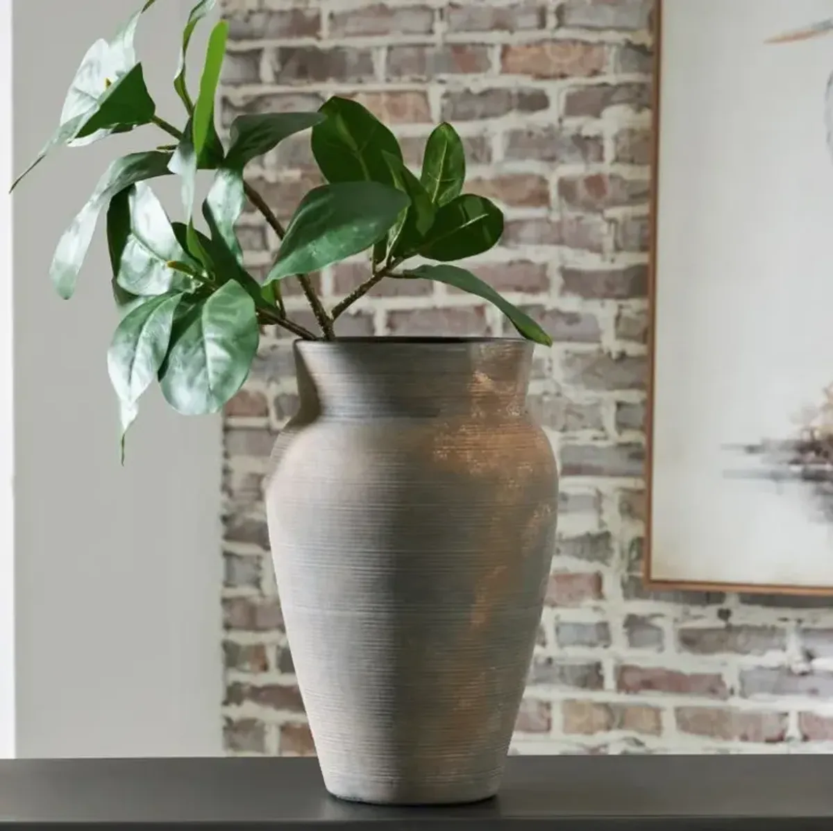 Signature Design by Ashley® Brickmen Antique Gray 15" Vase