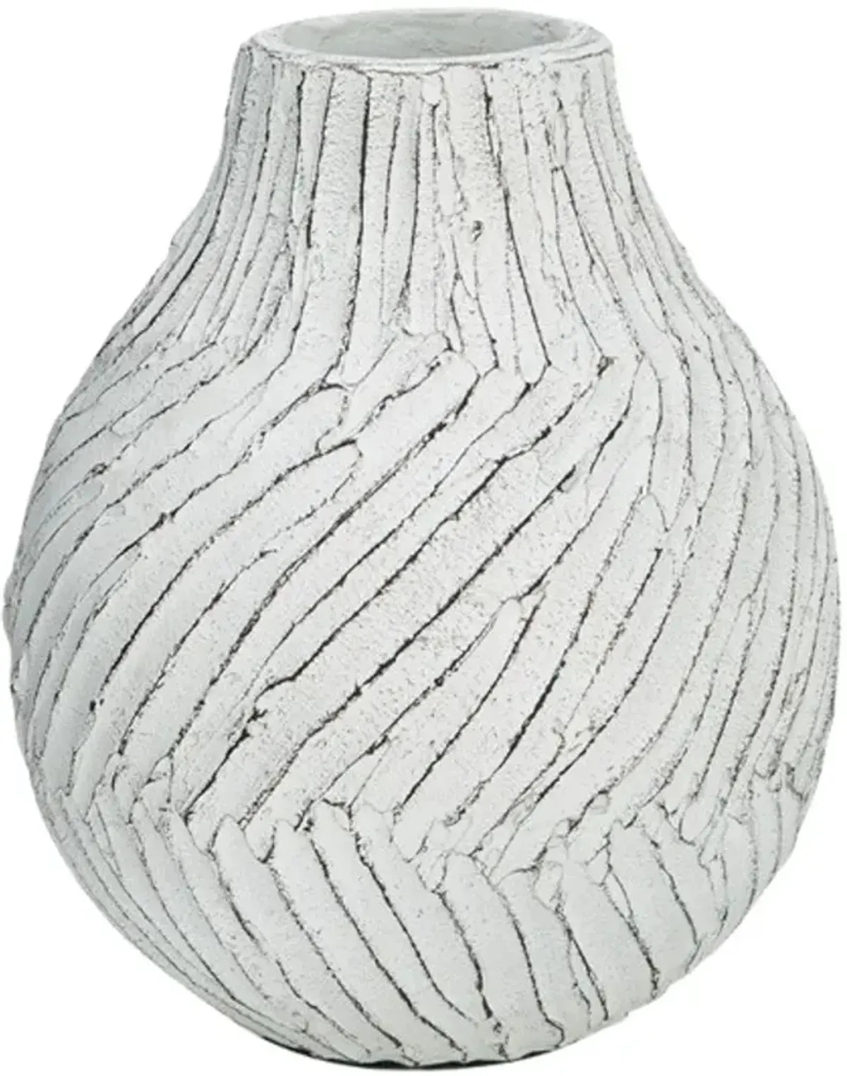 Signature Design by Ashley® Shelvie Distressed White 12" Vase