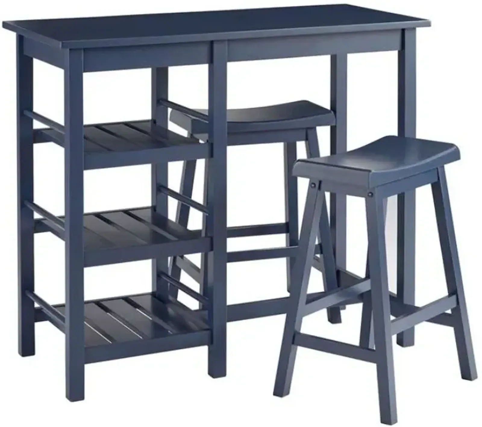 Progressive® Furniture Breakfast Club 3-Piece Slate Blue Counter Table Set