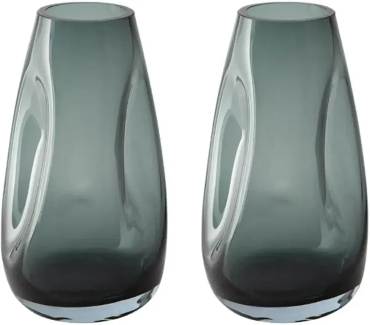 Signature Design by Ashley® Beamund 2-Piece Teal Blue Vase Set
