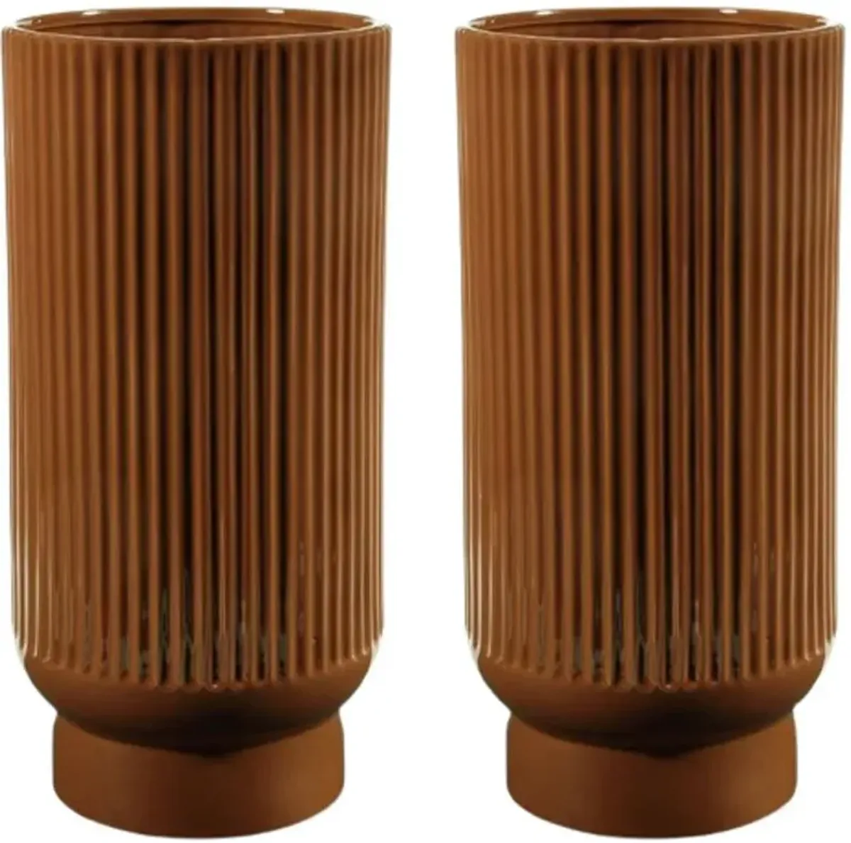 Signature Design by Ashley® Avalyah 2-Piece Burnt Umber Vase Set