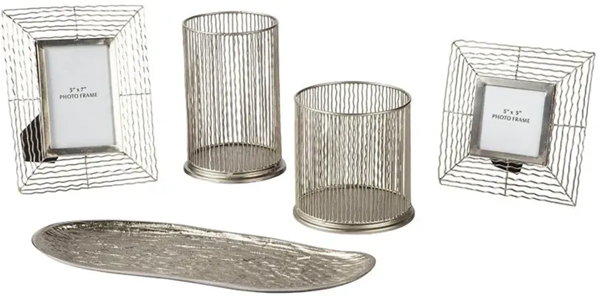 Signature Design by Ashley® Dympna 5-Piece Silver Accessory Set