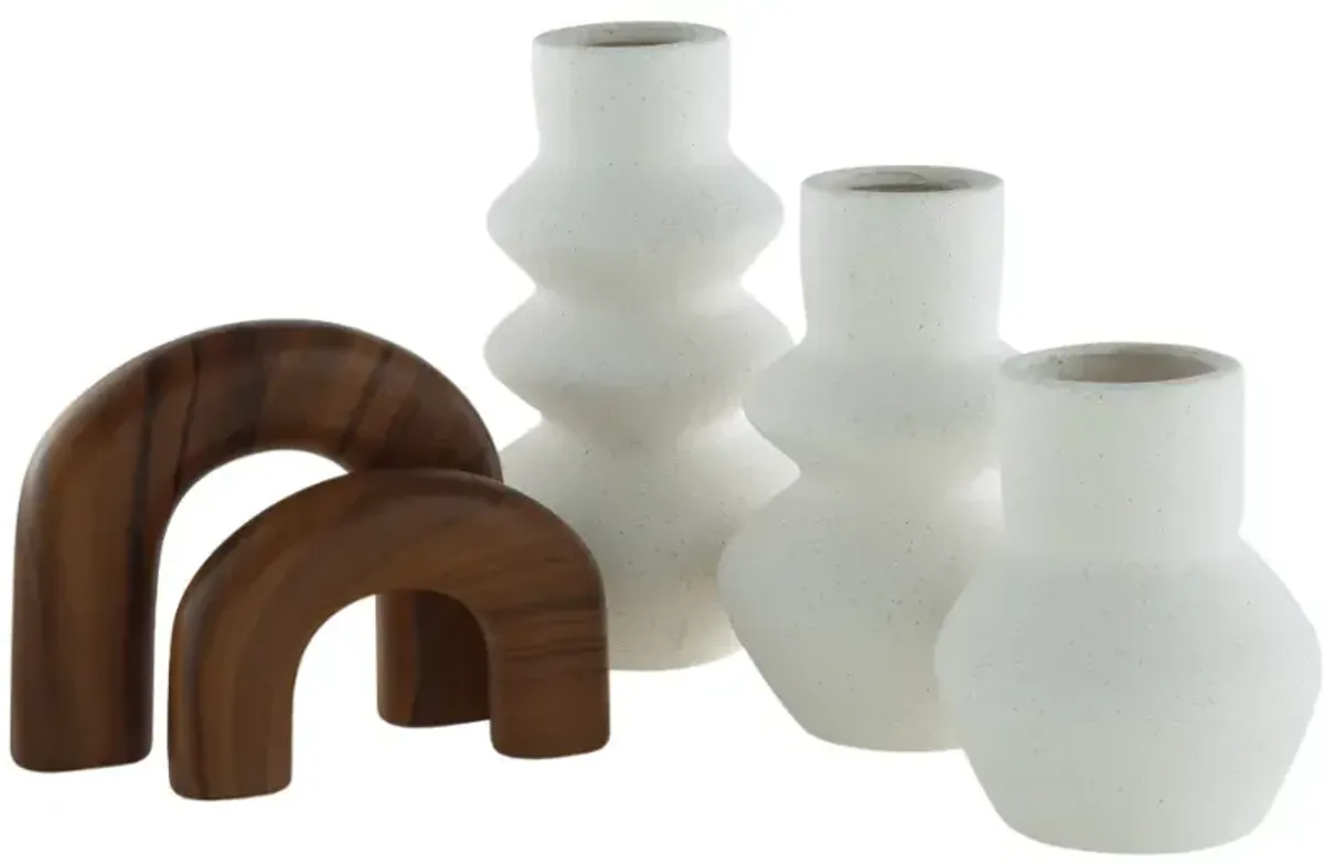 Signature Design by Ashley® Carterworth 5-Piece Brown/White Accessory Set