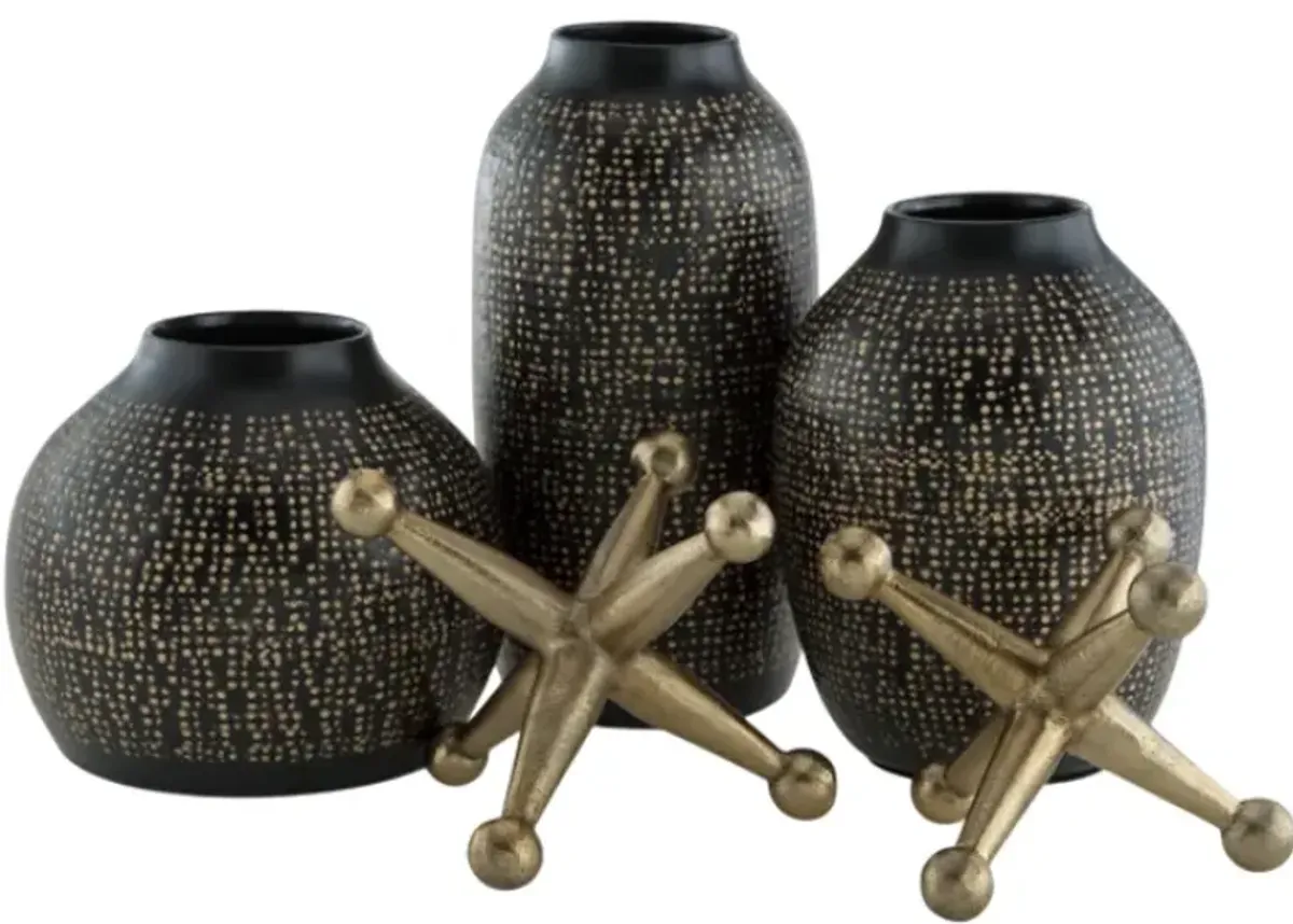 Signature Design by Ashley® Vinburn 5-Piece Black/Gold Accessory Set
