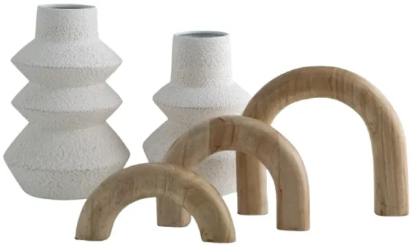 Signature Design by Ashley® Maddwarth 5-Piece Natural Brown/White Accessory Set
