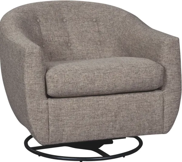 Signature Design by Ashley® Upshur Taupe Swivel Glider Accent Chair