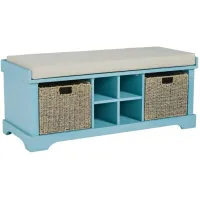 Signature Design by Ashley® Dowdy Teal Storage Bench