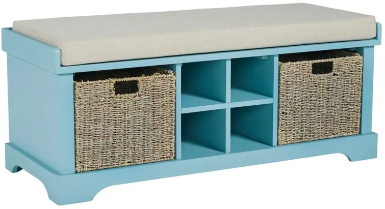 Signature Design by Ashley® Dowdy Teal Storage Bench
