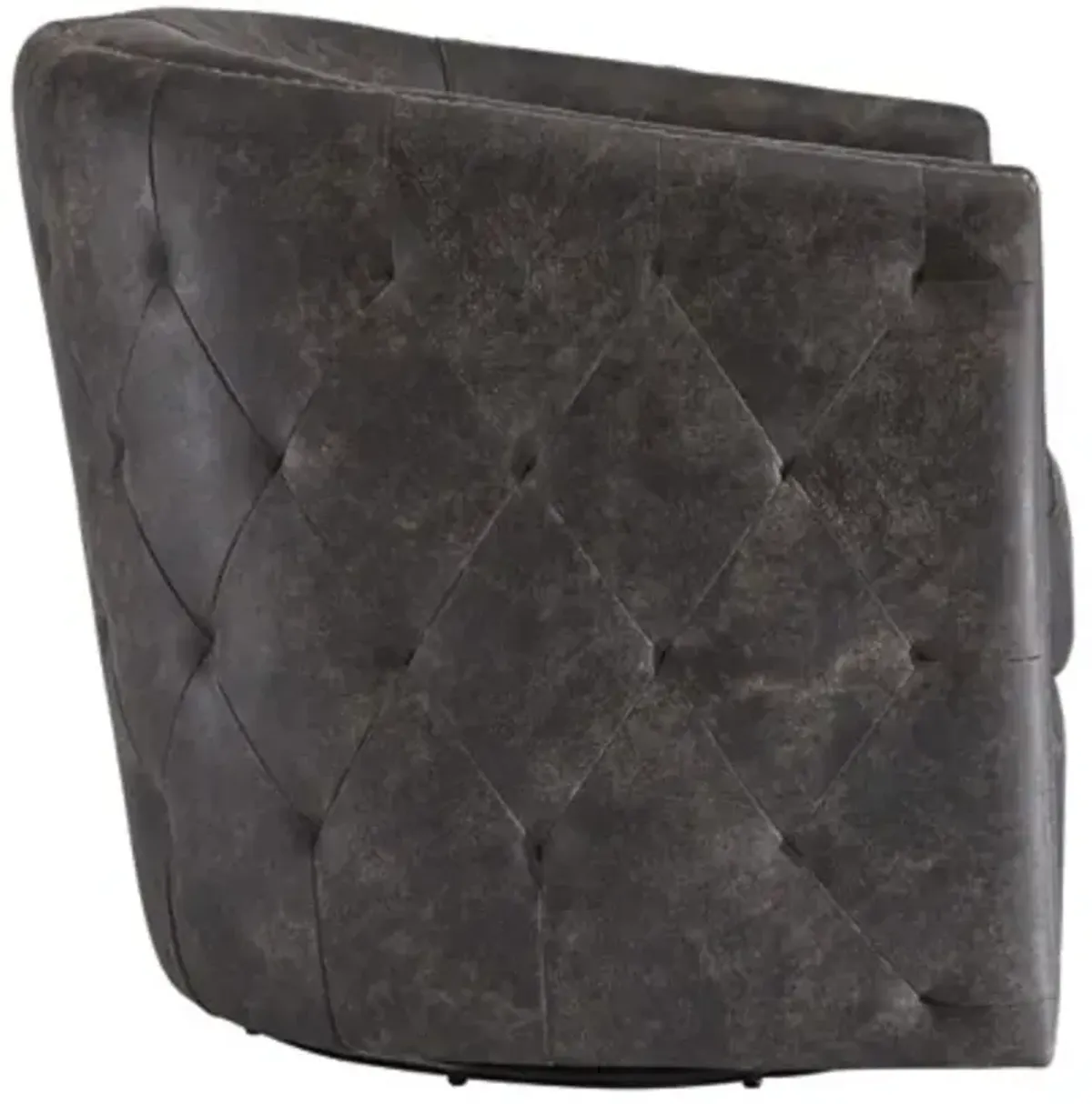 Signature Design by Ashley® Brentlow Distressed Black Swivel Chair