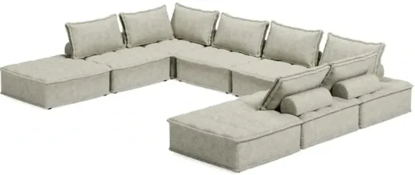 Signature Design by Ashley® Bales 8-Piece Taupe Sectional