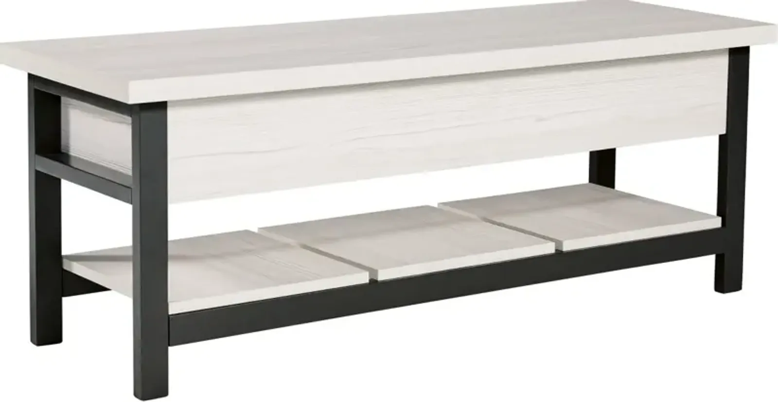 Signature Design by Ashley® Rhyson White/Black Storage Bench